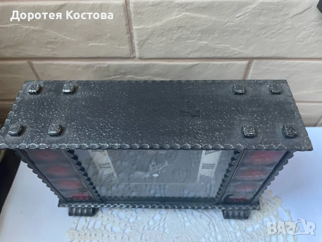 Красив часовник от ковано желязо, снимка 6 - Антикварни и старинни предмети - 50607941