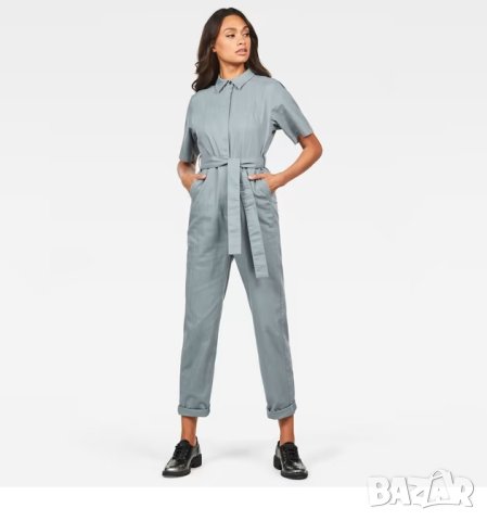Нов! G-star Raw Bristum Deconstructed Jumpsuit WMN Short Sleeve Дамски Гащеризон Размер М, снимка 1