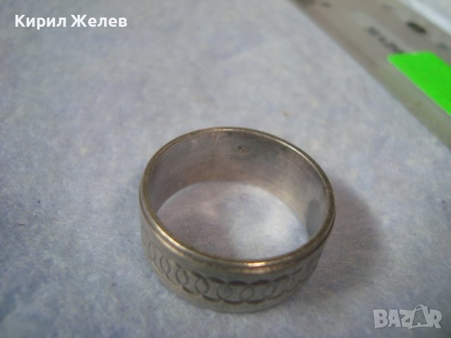 СТИЛНО ОРНАМЕНТИРАН РЕТРО АРТ СРЕБЪРЕН ПРЪСТЕН СРЕБРО 925 Тип ХАЛКА 32372, снимка 5 - Пръстени - 38362064