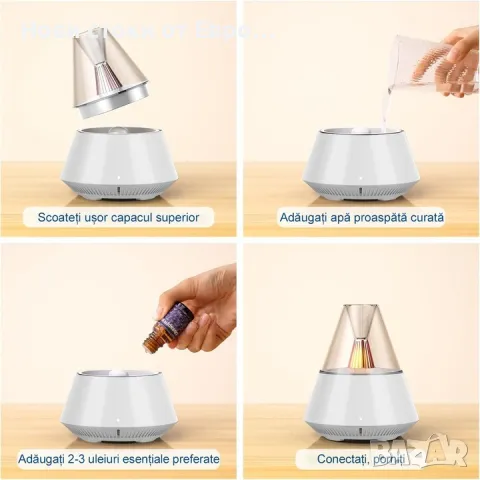 Овлажнител за въздух,BYONDSELF,с ароматерапев дифузер, дистанц управление,светлина,2 режима, снимка 9 - Овлажнители и пречистватели за въздух - 49222459