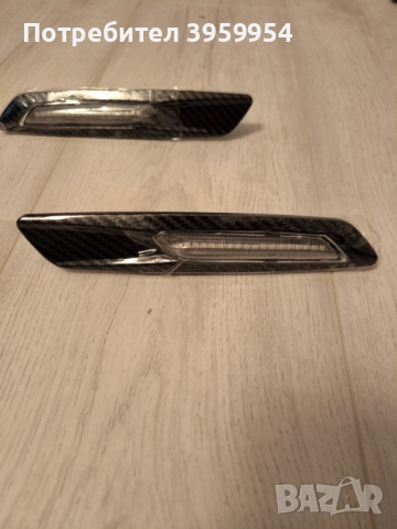 Карбонови странични мигачи бмв ф10/11, снимка 3 - Части - 52324494