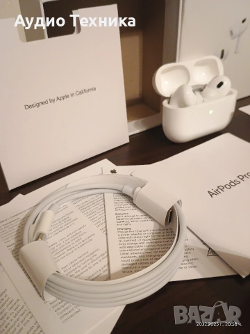 Чисто нови НЕУПОТРЕБЯВАНИ слушалки Apple AirPods Pro 2 generation, снимка 13 - Bluetooth слушалки - 52864410