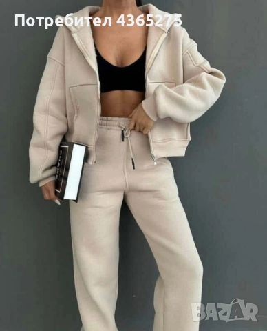 ватирани зимни дамски екипи, триконечна вата, 4 цвята, снимка 3 - Спортни екипи - 51918537