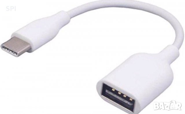 Кабел Преходник Type C - USB женско OTG, снимка 1 - USB кабели - 32952493