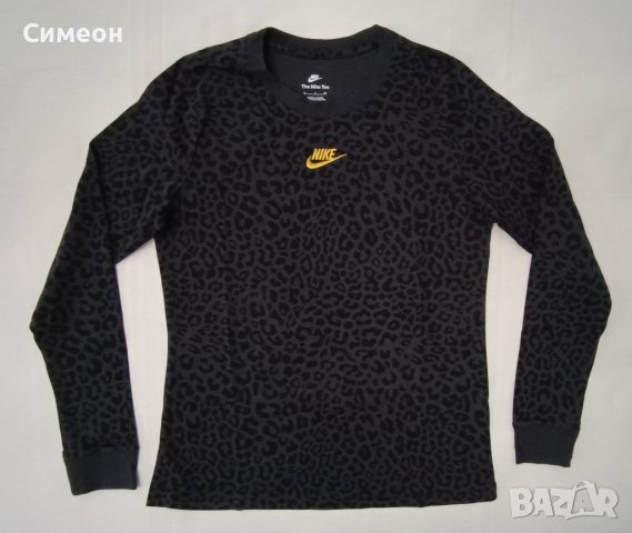 Nike Sportswear Animal Print оригинална блуза S Найк памук спорт, снимка 1 - Спортни екипи - 43034398