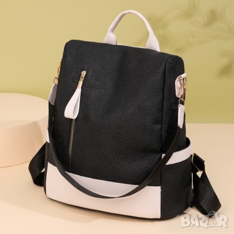 Дамска чанта - раница Black 1099, снимка 2 - Чанти - 43055398