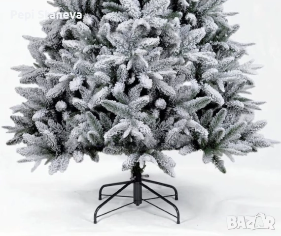 Изкуствена елха K r i n g Melbourne,  Цялата заснежена с метална стойка., снимка 3 - Други стоки за дома - 52253737