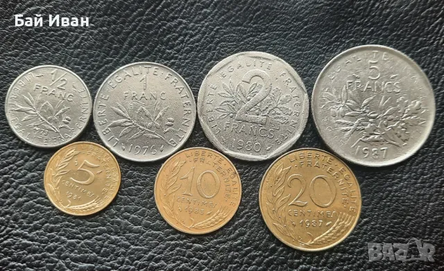 Лот монети 5 , 10  и 20 сантима, 1/2 , 1 , 2 и 5 франка - Франция /1/- чудесни- топ цена !, снимка 13 - Нумизматика и бонистика - 49645926