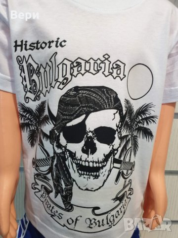 Нова бебешка СОЛАРНА тениска с трансферен печат Пират 18-24 месеца, снимка 7 - Бебешки блузки - 28462663