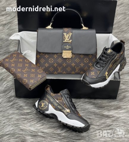 Дамска чанта портфейл и спортни обувки Louis Vuitton 103, снимка 1 - Дамски ежедневни обувки - 33607297