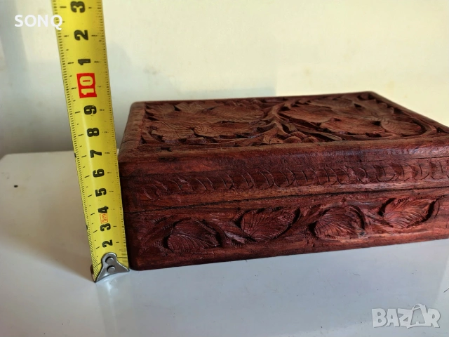 Красива Стара Дървена Кутия За Бижута,Дранкулки, снимка 6 - Антикварни и старинни предмети - 53144607