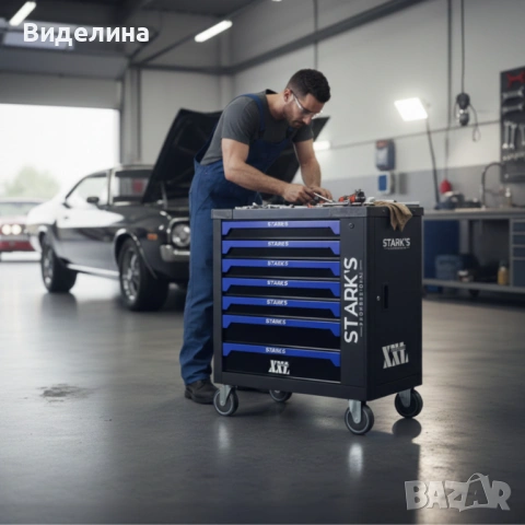 Професионална количка с инструменти 258 части – пълен набор за автосервизи и майстори, снимка 2 - Куфари с инструменти - 53348586