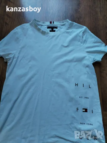 Tommy Hilfiger - страхотна мъжка тениска XL SLIM FIT КАТО НОВА , снимка 4 - Тениски - 50086797