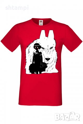 Мъжка тениска Princess Mononoke,Анимация,игра,Празник,Повод, снимка 3 - Тениски - 37951020