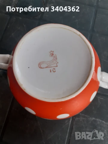 Купичка - руски порцелан с позлата, снимка 4 - Антикварни и старинни предмети - 50918500