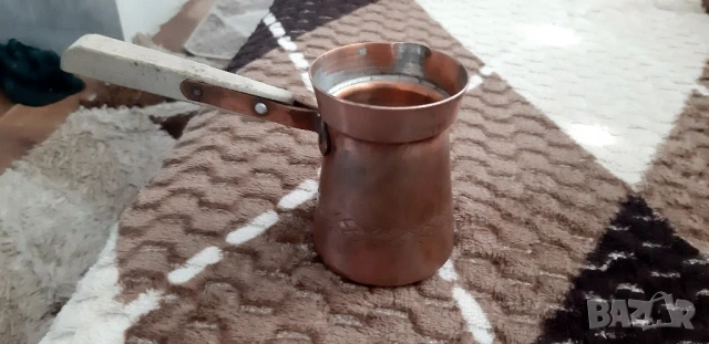 Старо медно джезве, снимка 2 - Антикварни и старинни предмети - 51304939