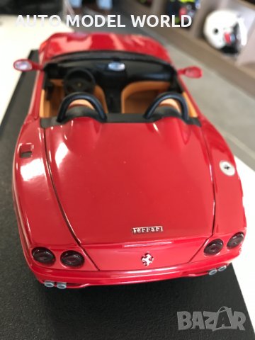 HOT WHEELS метална колекционерскнова количка FERRARI 550 1:18NEW, снимка 4 - Колекции - 39945176