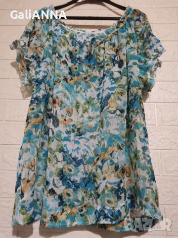 СТРАХОТНА СВЕЖА ТУНИКА 3XL, снимка 4 - Туники - 51317851