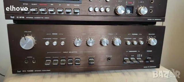 Стерео усилвател Dual CV1400, дек Dual C819, снимка 2 - Ресийвъри, усилватели, смесителни пултове - 47277780