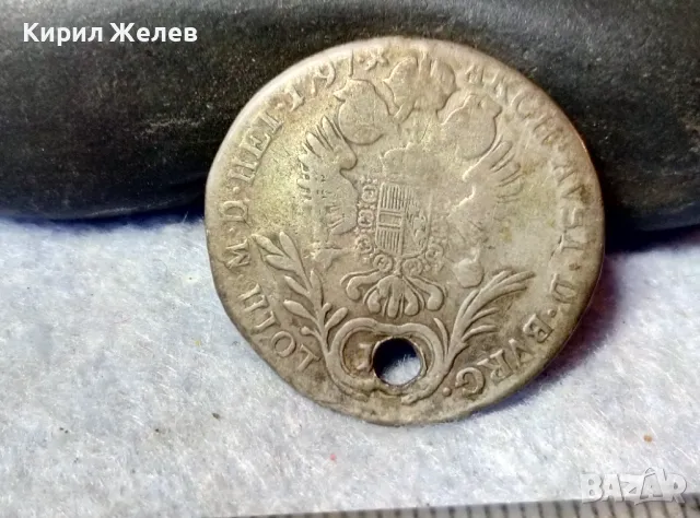 Стара СРЕБЪРНА МОНЕТА 10 КРОЙЦЕРА 1797 ИМПЕРАТОР ФРАНЦ II АВСТРИЯ СВЕЩЕНА РИМСКА ИМПЕРИЯ 26309, снимка 5 - Нумизматика и бонистика - 48805860