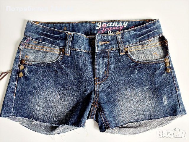 Дамски къси дънкови панталони, снимка 3 - Къси панталони и бермуди - 31976964
