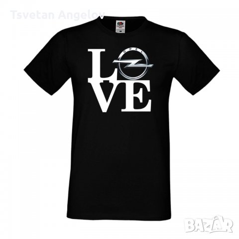 Мъжка тениска OPEL LOVE, снимка 2 - Тениски - 32616073