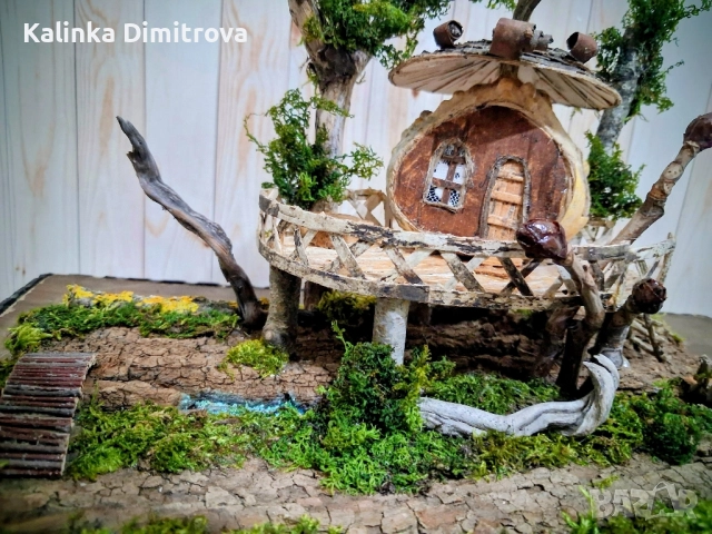 Къщичка на дърво-ръчна изработка., снимка 10 - Декорация за дома - 52339110