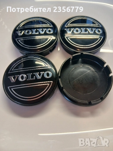 Капачки за джанти Волво черни декоративни тапи за джанти 55/60, снимка 3 - Аксесоари и консумативи - 52430503