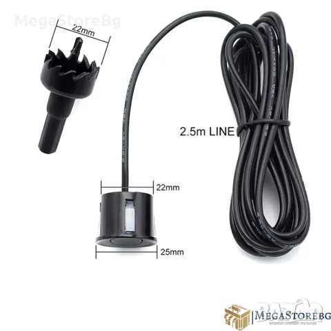 Парктроник с 4 сензора за МПС 081, снимка 2 - Аксесоари и консумативи - 48486957