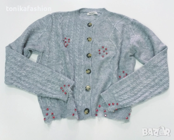 Мека сива жилетка , снимка 4 - Жилетки - 52481116