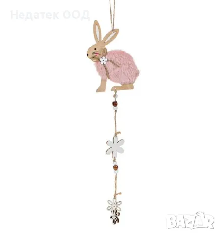 Великденска висяща дървена декорация, 12x55 см