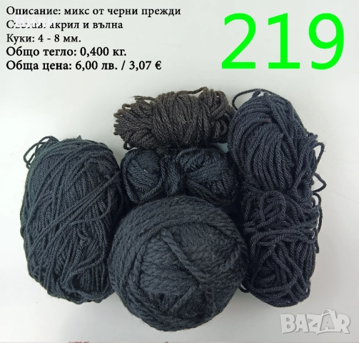 Евтини прежди в малки количества - нови и остатъци , снимка 4 - Други - 52042454