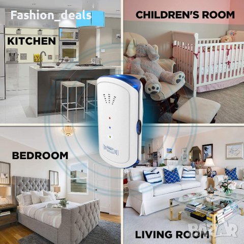 4 броя Ултразвуков уред отблъскващ вредители-комари, мишки, насекоми, снимка 4 - Други стоки за дома - 39373886