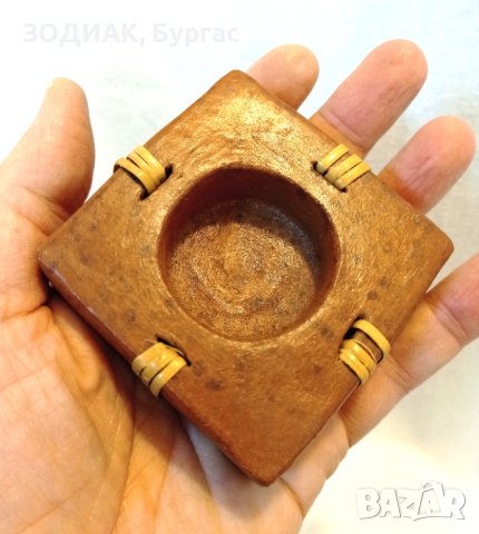 ЛИКВИДАЦИЯ - Комплект 3 броя Поставки за Чаени Свещи от Теракота, снимка 3 - Декорация за дома - 28549011