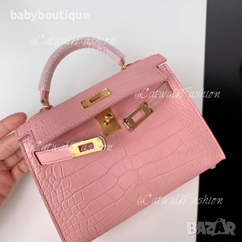 Hermes Kelly Mini Pink, снимка 4 - Чанти - 36780415