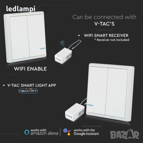 Безжичен Кинетичен Двоен Ключ За Приемник 8458 - 8459, снимка 2 - Други - 50699777