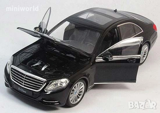Mercedes-Benz S500 W222 S-Class - мащаб 1:24 на Welly моделът е нов в кутия, снимка 5 - Колекции - 53235879