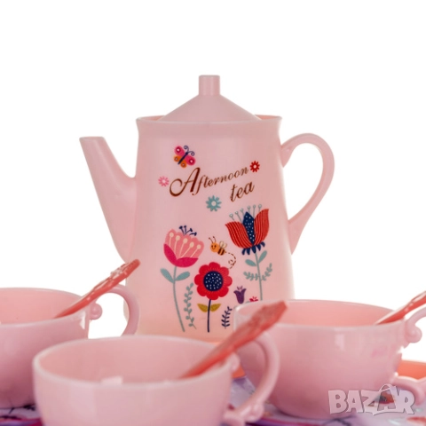 Детски комплект за чай в куфарче / Детски сервиз за чай за игра, снимка 5 - Образователни игри - 51437826