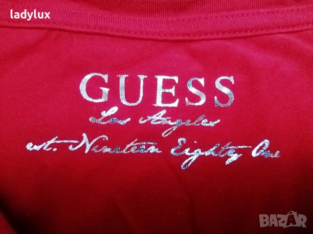 GUESS, Оригинална Тениска, Размер S. Код 2073, снимка 5 - Тениски - 43258566