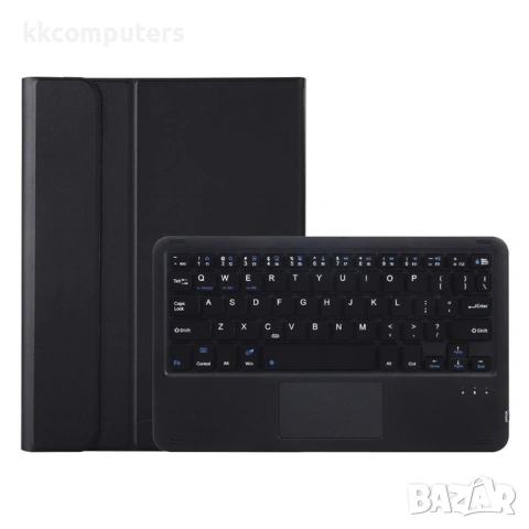 AH25-A Кожен Калъф с Bluetooth Клавиатура с Тъчпад за Honor Pad X9 / Pad X8a - Отделяема, Стойка, Хо, снимка 3 - Калъфи, кейсове - 53071942