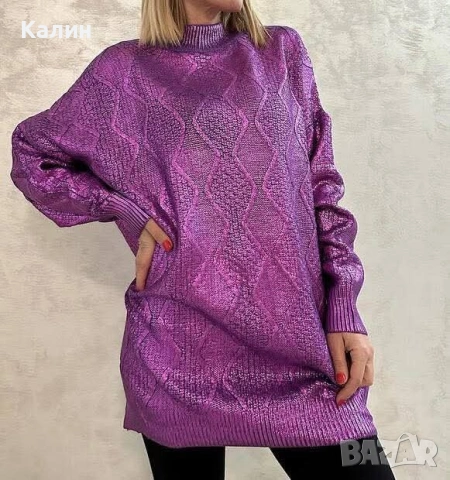 Дамска туника с метален ефект - два цвята - 26 €, снимка 2 - Туники - 53153168