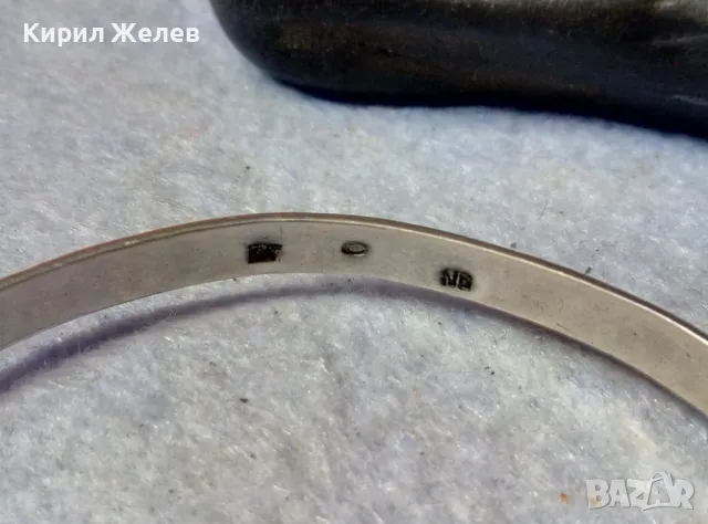 АВТОРСКА ИЗИСКАНА СТИЛНО РЕТРО АРТ ОРНАМЕНТИРАНА СРЕБЪРНА ГРИВНА СРЕБРО 925 с 3 МАРКИРОВКИ 48952, снимка 6 - Антикварни и старинни предмети - 48493388