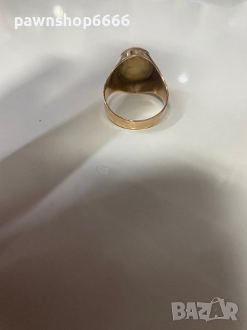 Златен пръстен 14 карата, снимка 4 - Пръстени - 42933296