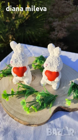 Гипсокерамични Зайчета!, снимка 13 - Декорация за дома - 50748818