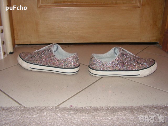 Намалени! Обувки/ кецове Next размер 35,5 блестящи, снимка 3 - Детски обувки - 27530281