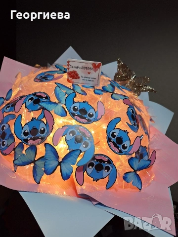 ЗАПОВЯДАЙТЕ‼️🎀Светещи,ръчно изработени букети "DESS"🦋✨️💐, снимка 4 - Подаръци за жени - 44129083