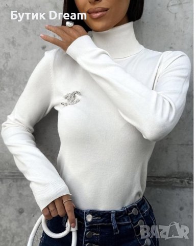 Меко Поло с кашмир, снимка 18 - Блузи с дълъг ръкав и пуловери - 43998784