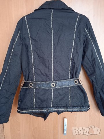 Яке с кожени елементи, снимка 9 - Якета - 34868203