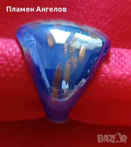 Дамски стъклен пръстен, снимка 5 - Пръстени - 51007530