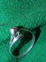 СТАРИНЕН СРЕБЪРЕН АРТ ДЕКО ПРЪСТЕН РЪЧНА РАБОТА СРЕБРО 20517, снимка 2